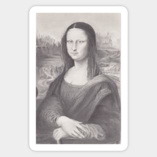 The Mona Lisa Tee Sticker